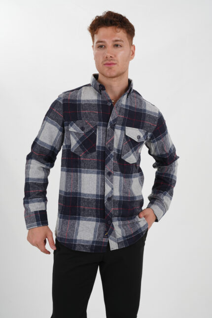 Holzfällerhemd Blauton Pantello